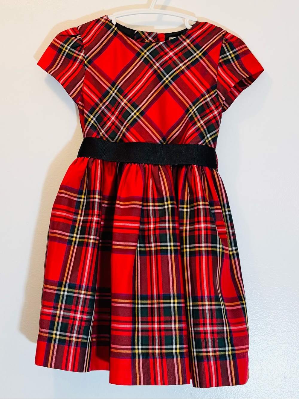 Ralph Lauren Toddler Girls Red Tartan Plaid Holiday Dress 24M Festive Formal